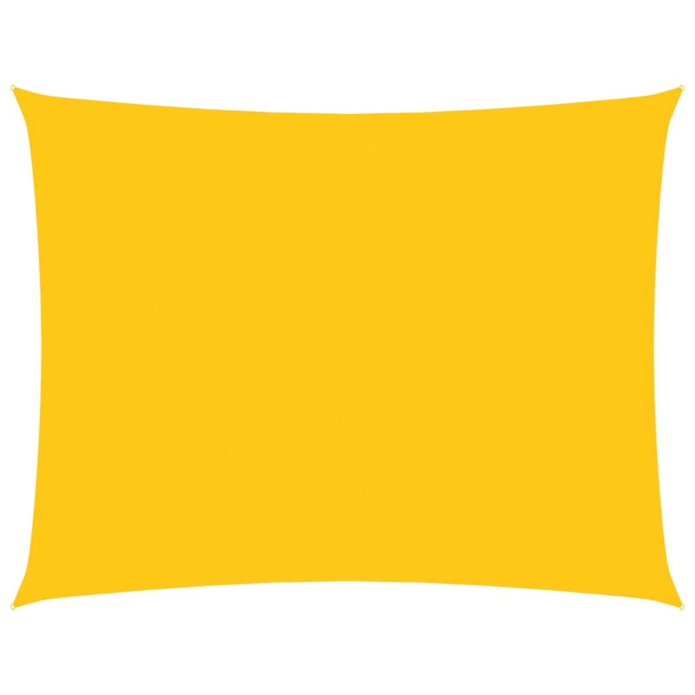 Voile de parasol tissu oxford rectangulaire 3,5x4,5 m jaune