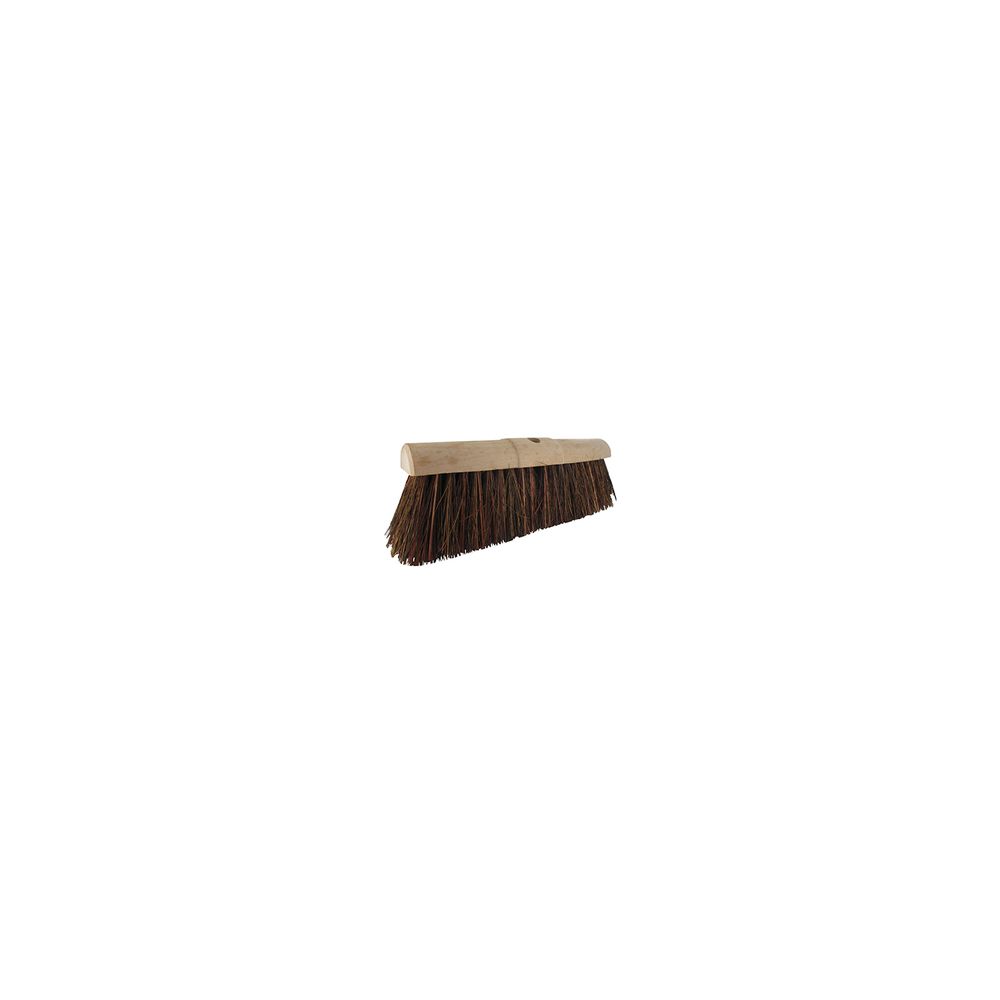 Brosse pour balai de rue en tige de roseaux fendue (poils durs). Largeur 45 cm. Ø 28 mm. -pl