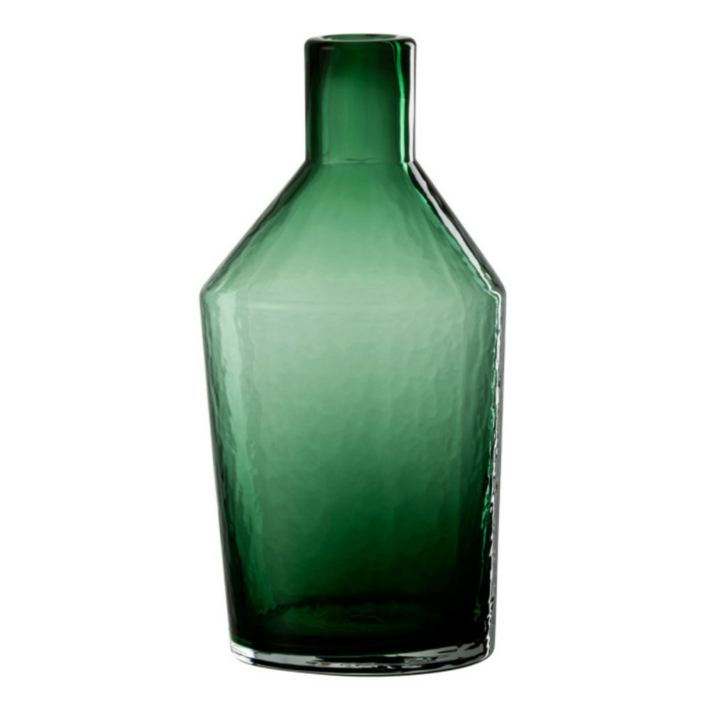 Vase bouteille en verre sigma 28cm vert