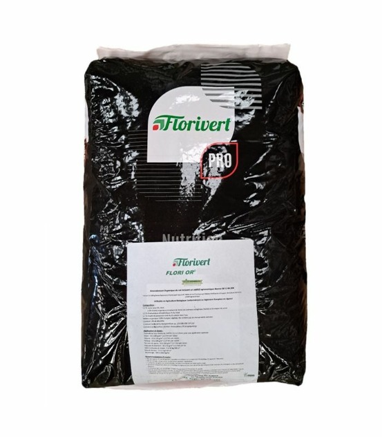Engrais universel flori or 7-2-7 20 kg action équilibrée sol-plante-racine, à épandre toute l'année - florivert neg00992