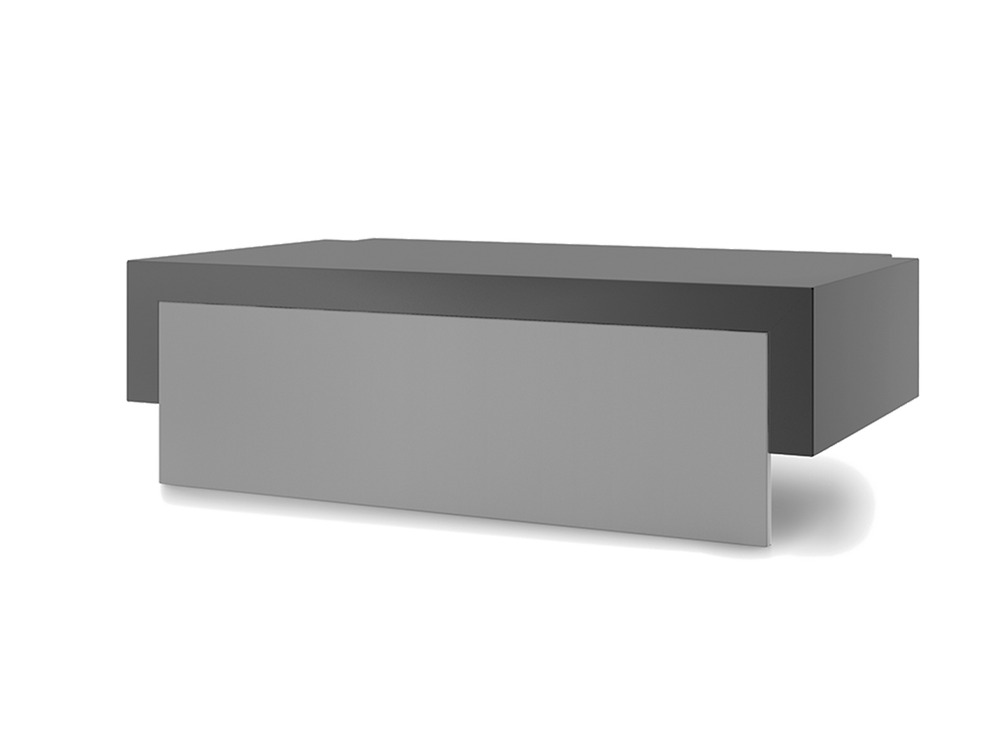 Capot acier noir et gris clair pour plancha sur chariot premium 60