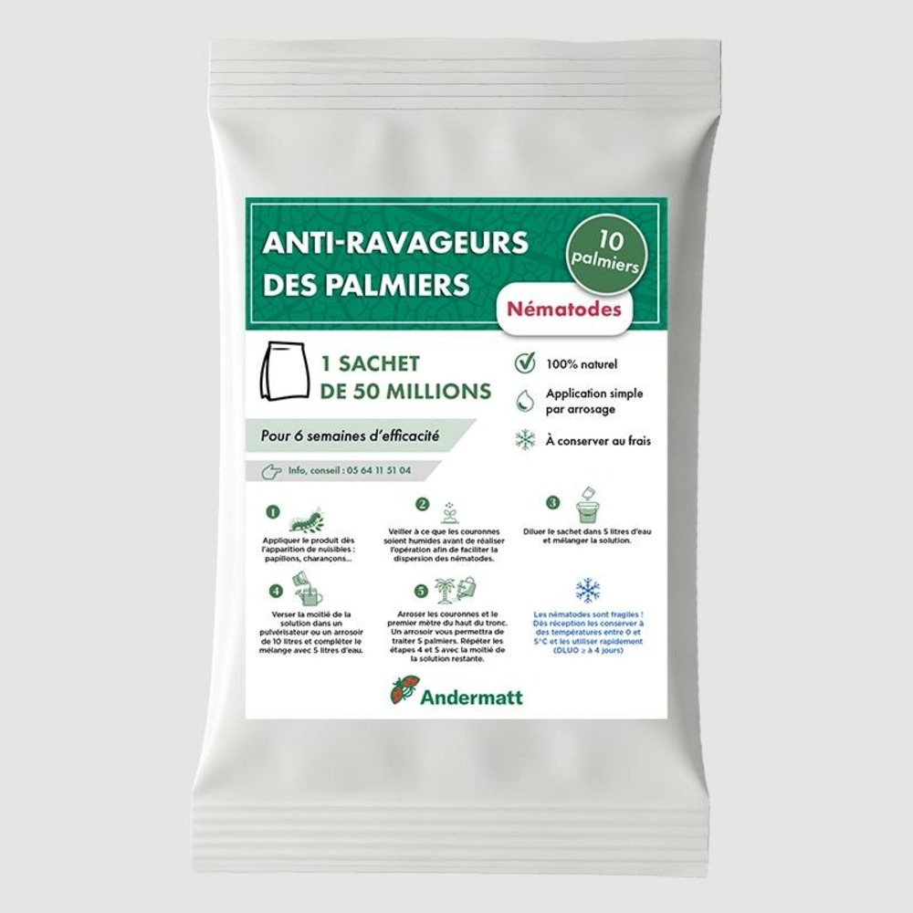 Nématodes pour palmier 50 m