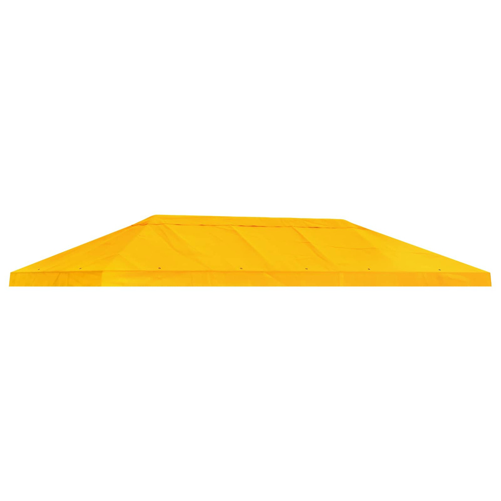 Housse de canopée de gazebo 6 x 3 m jaune polyester 190