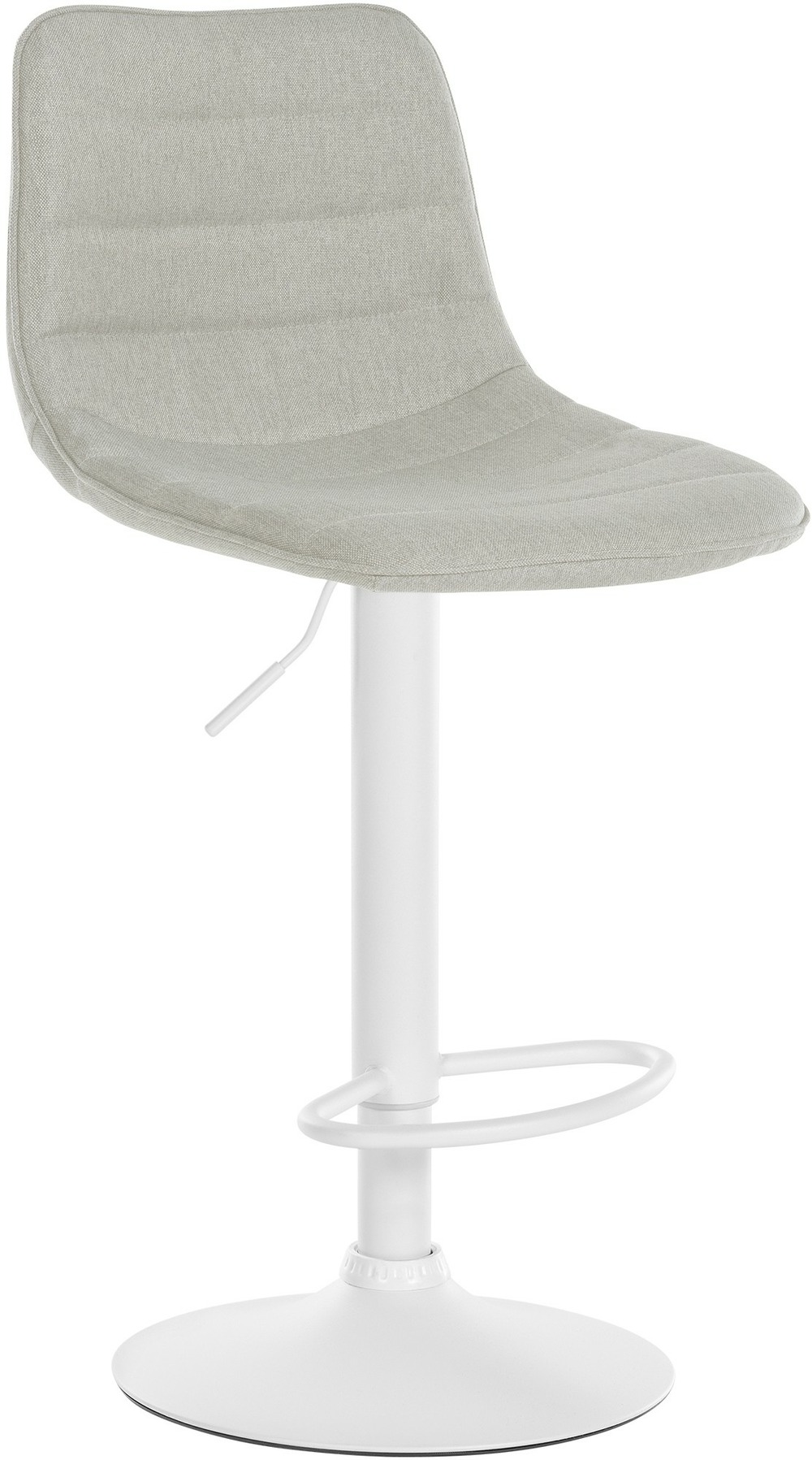 Tabouret de bar lex tissu blanc