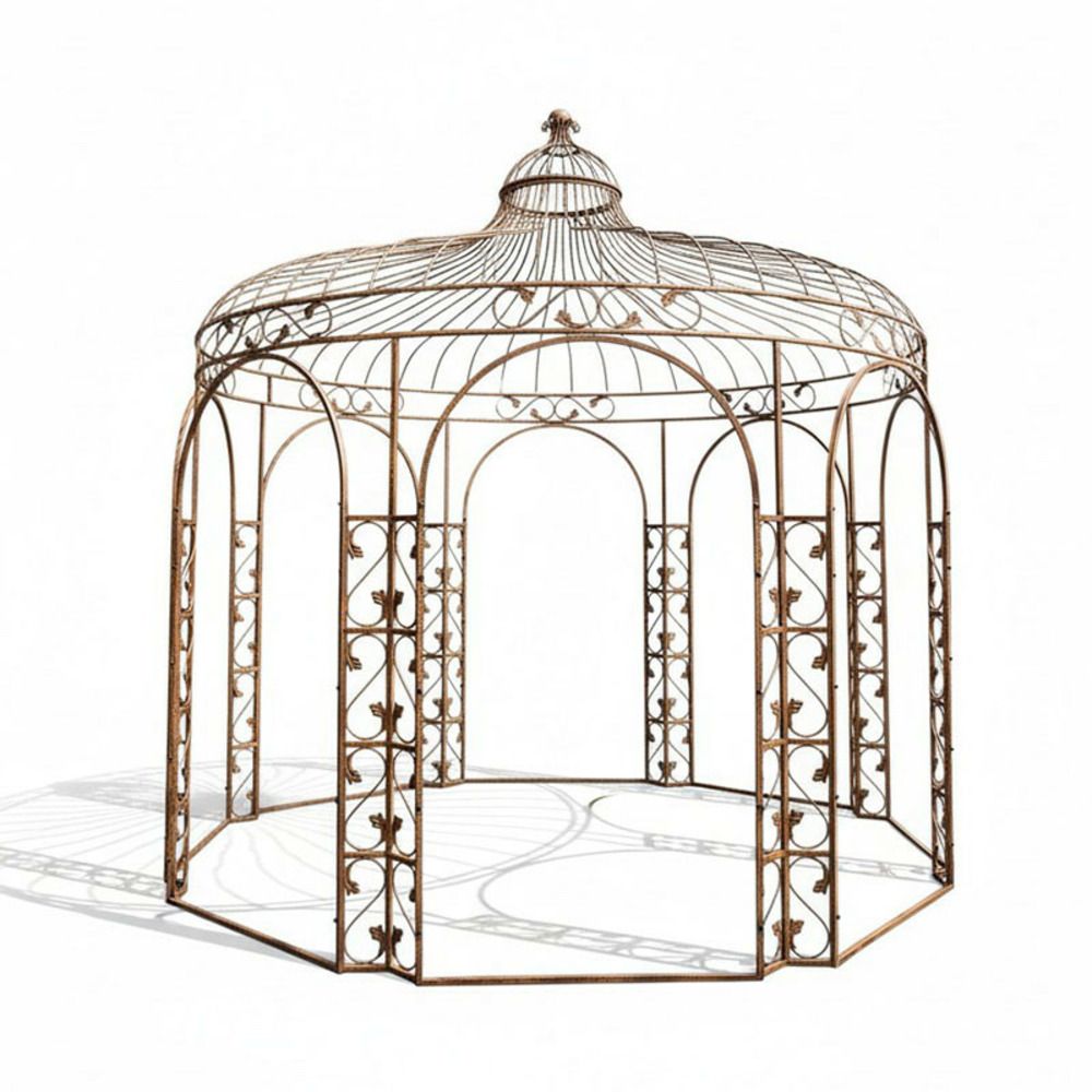Gloriette elena fer jaune 337x337x351cm
