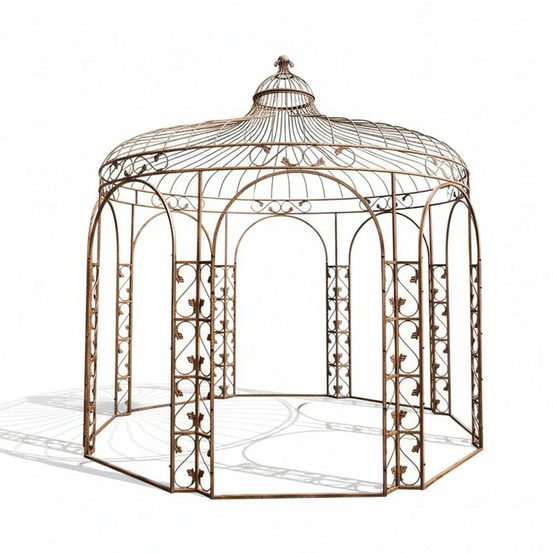 Gloriette elena fer jaune 337x337x351cm