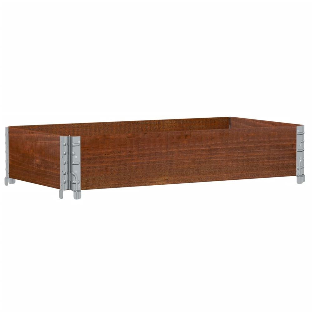 Jardinière d'extérieur marron 100x50 cm bois massif de pin