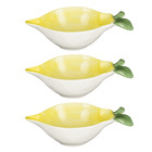 Bols en forme de citron céramique jaune h4,5