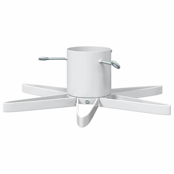 Pied de sapin de noël 1.73 blanc 49 x 49 x 15,5 cm acier