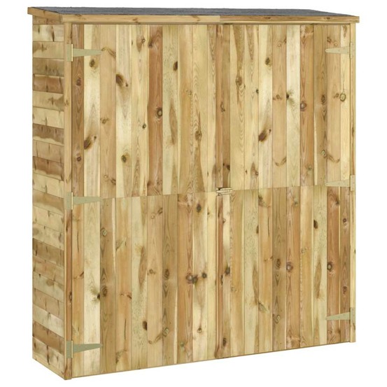Abri à outils de jardin 163x50x171 cm pinède imprégnée