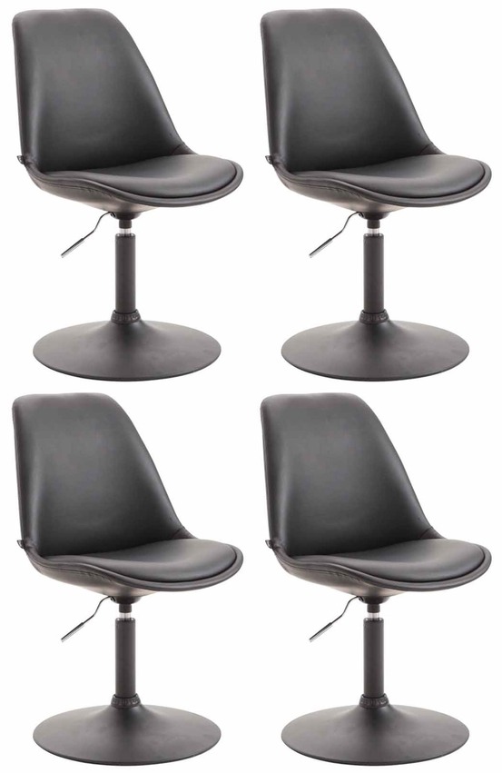 Lot de 4 chaises de salle à manger maverick b simili cuir