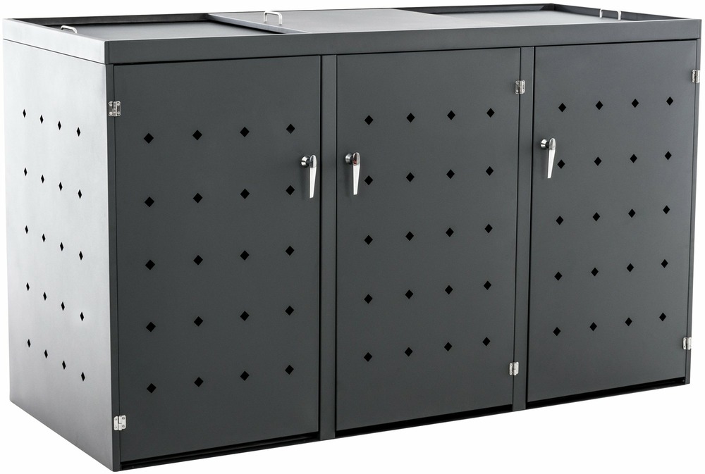 Cache-poubelle nelli 3 roues