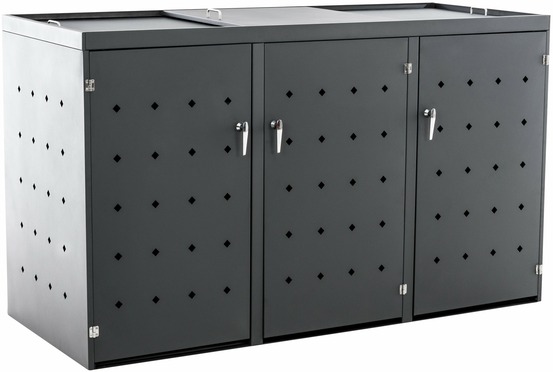 Cache-poubelle nelli 3 roues