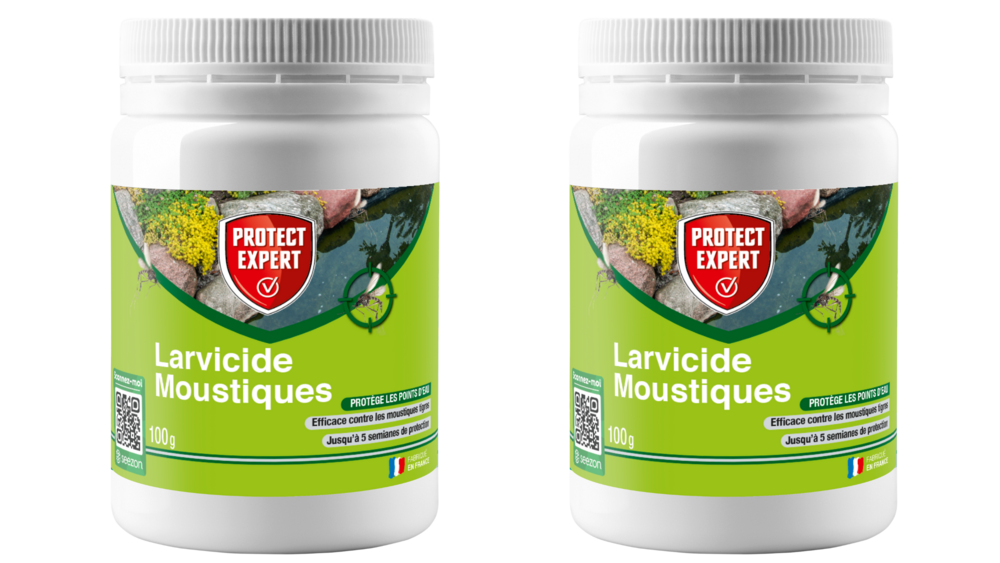 Anti larves & moustiques- protège les points d'eau - anti moustique & moustique tigre - 2x100g - lvgra100nx2
