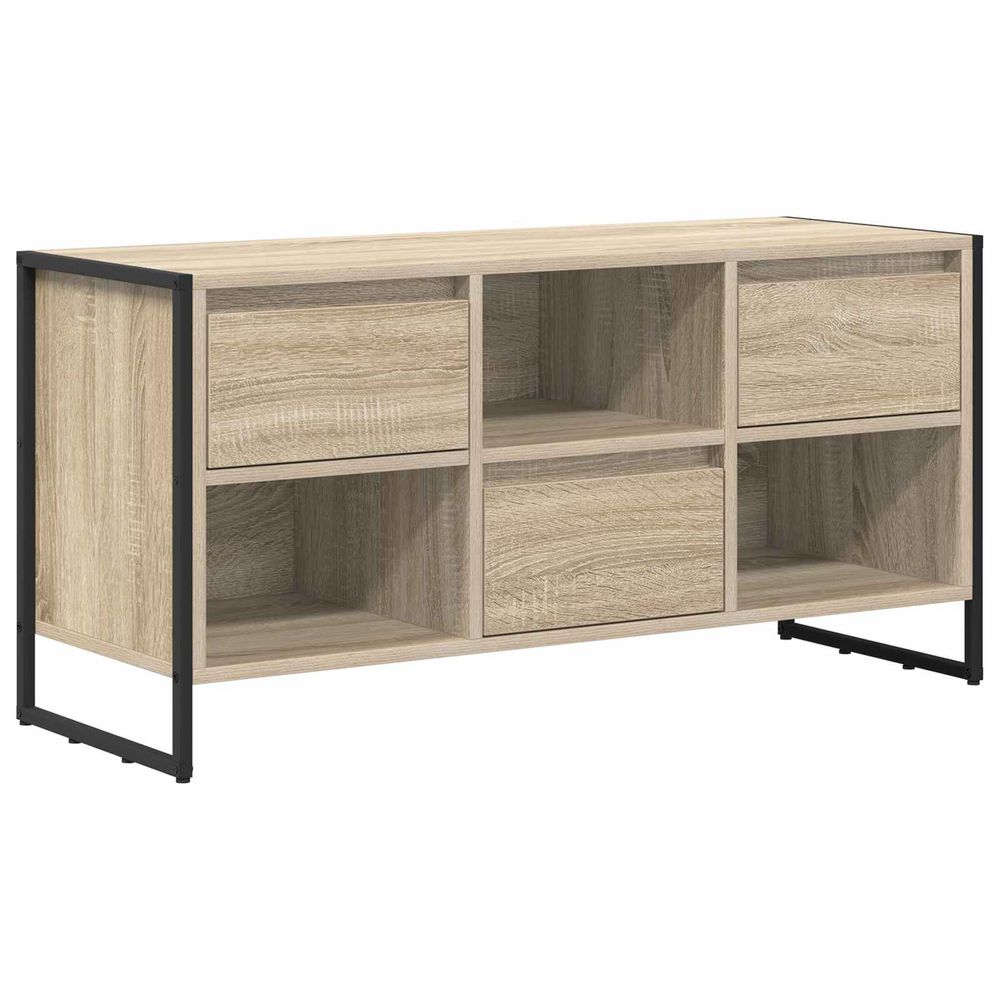 Meuble tv 100 x 36 x 49,5 cm sonoma bois d'ingénierie