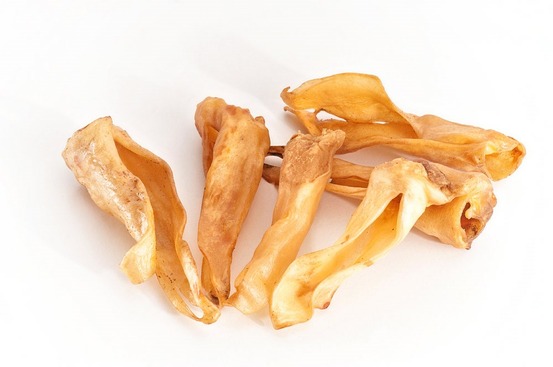 Snack pour chien - oreilles d'agneau sans fourrure - lamm-ohren ohne fell - 250g