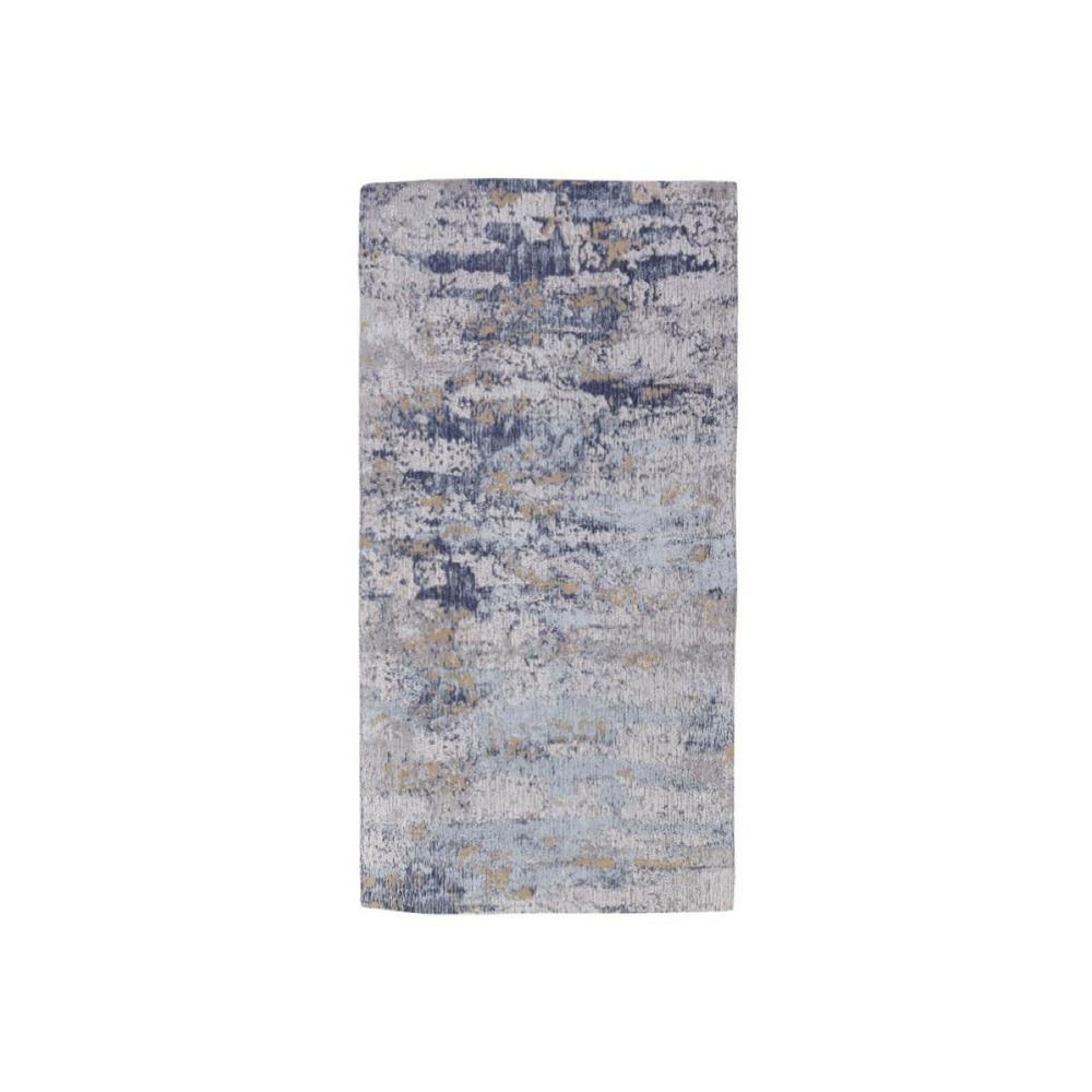 Tapis coton bleu - décoration d'autrefois