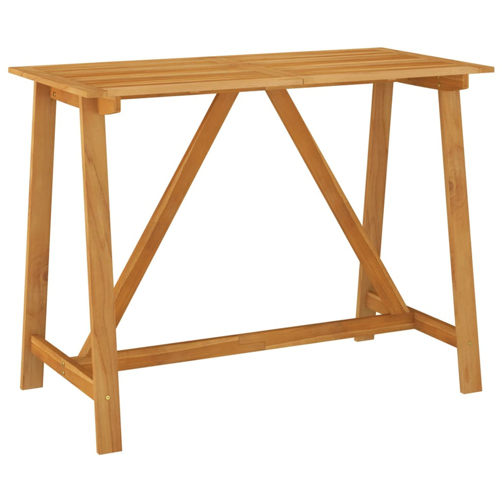 Table de bar de jardin 140x70x104 cm bois d'acacia massif