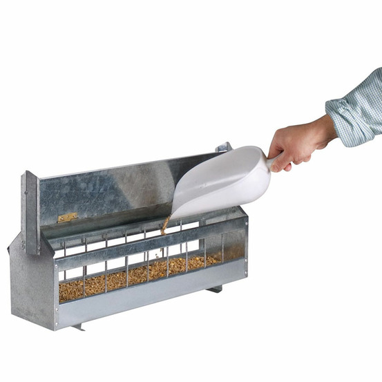 Grande mangeoire à rouleau pour 10 à 15 poules