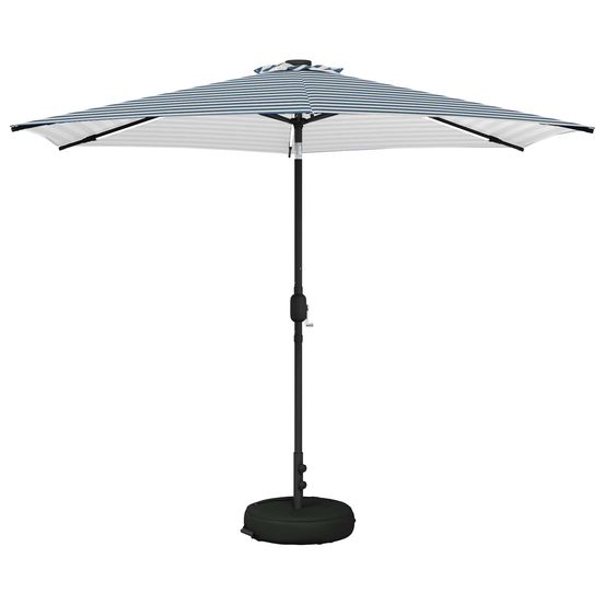 Parasol de jardin avec lumières led et base 300 x 300 cm