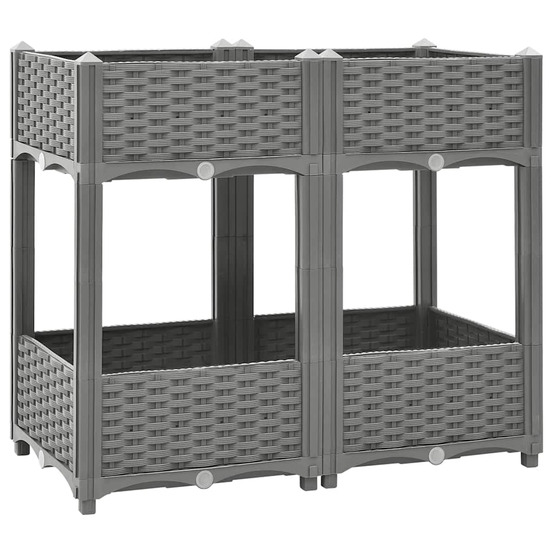 Lit surélevé 80x40x71 cm polypropylène