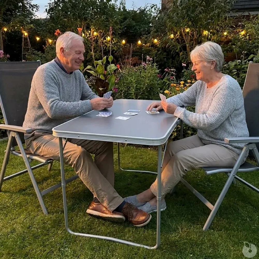 Table pliante rectangulaire de camping 120 x 60 x 70 cm