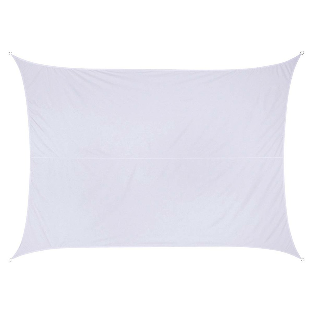 Voile d'ombrage rectangulaire curacao blanc