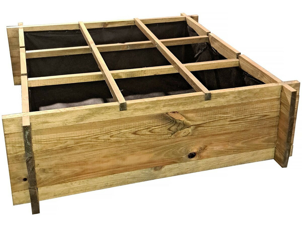 Carré potager en bois 