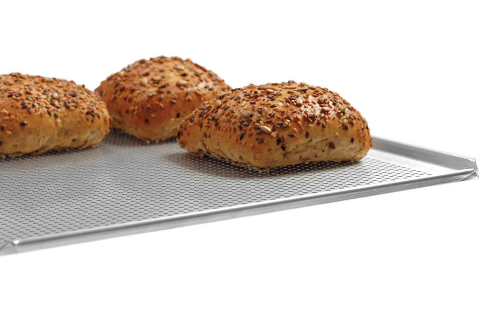 Plaque perforée pour four gn2/3 aluminium 4 côtés relevés - bartscher