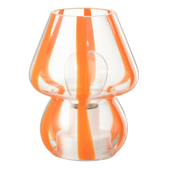 Lampe à poser rayures en verre