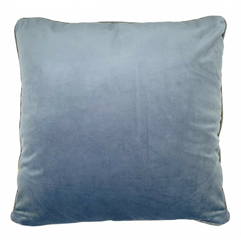 Coussin polyester bleu - décoration d'autrefois