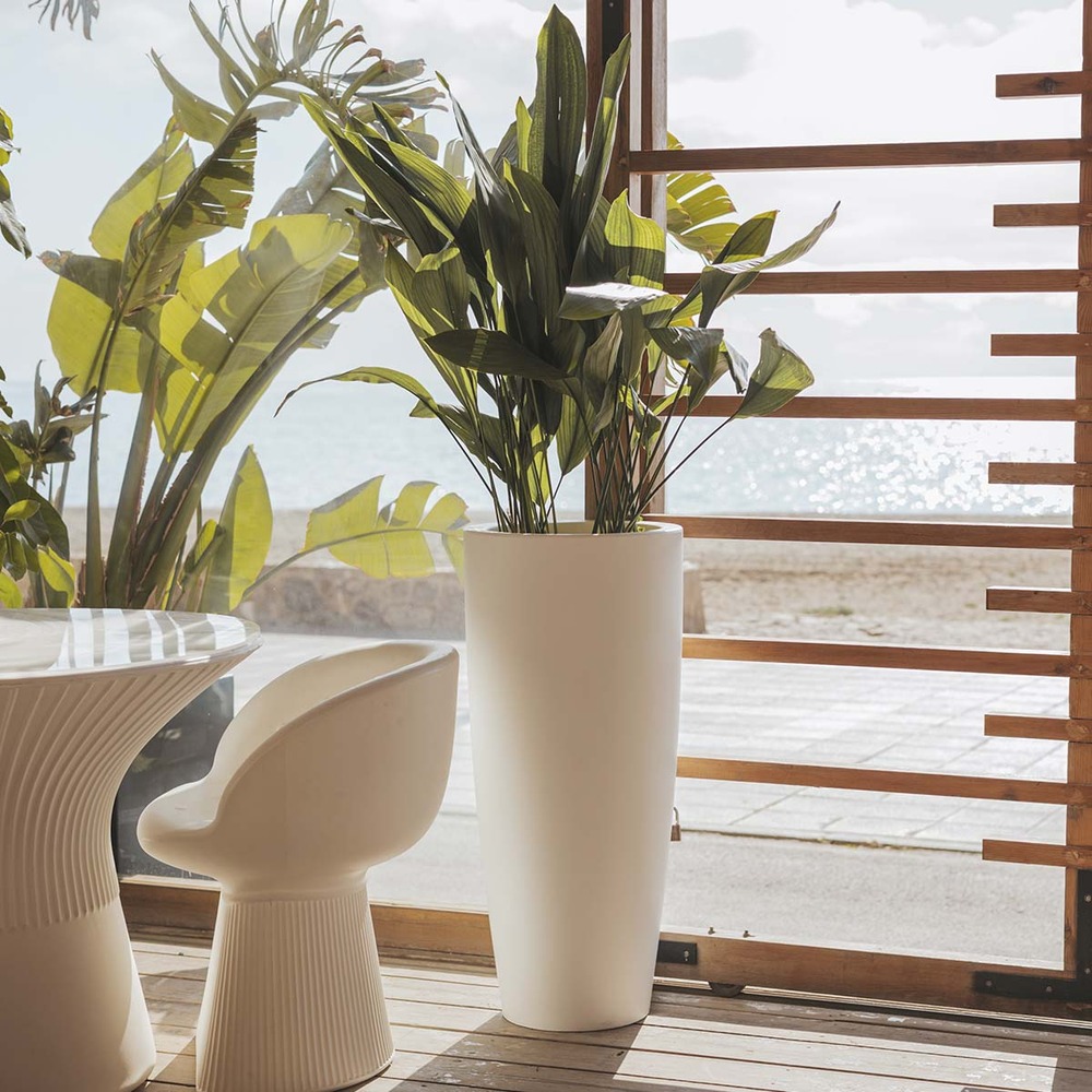Pot Bamboo 90 Blanc