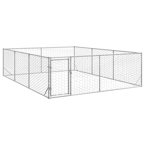 Très grand enclos pour chien 3x4x1m acier galvanisé porte verrouillable