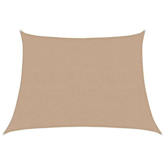 Voile d'ombrage 160 g/m² taupe 4/5x3 m pehd