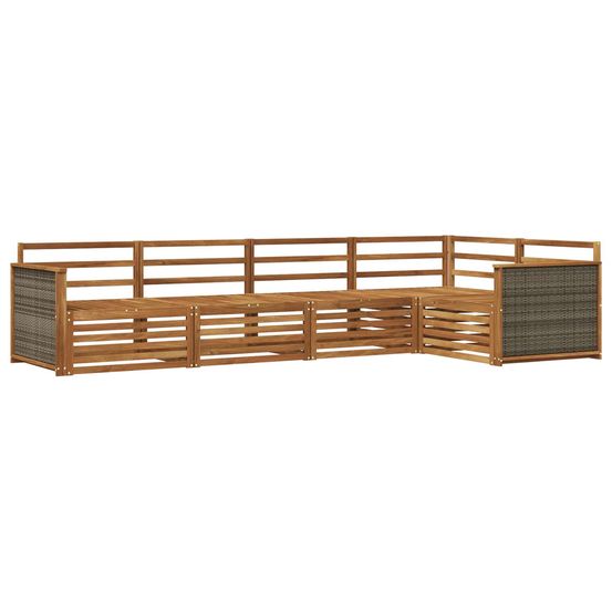 Ensemble de canapés d'extérieur 5 pc naturel