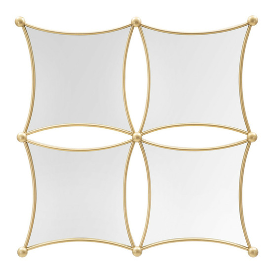 Miroir mural composition déco