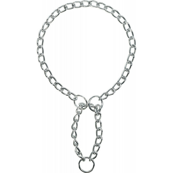 Collier d'arrêt l-xl. : 60 cm/3 mm chaîne, simple rang. pour chien