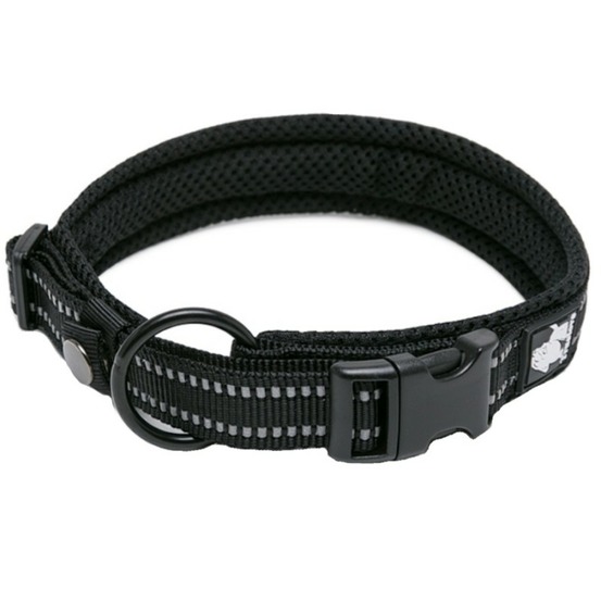 Collier chien flex - XS : 30 - 35 cm - Noir