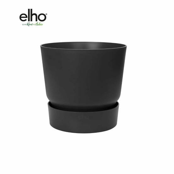 Pot elho greenville rond noir 18 cm