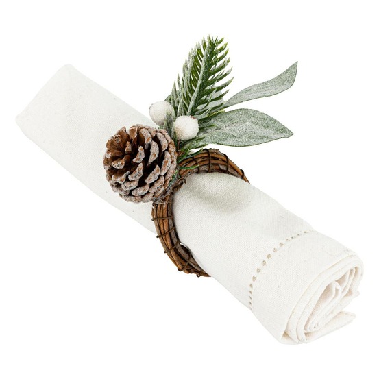 Rond serv branche enneigee x2