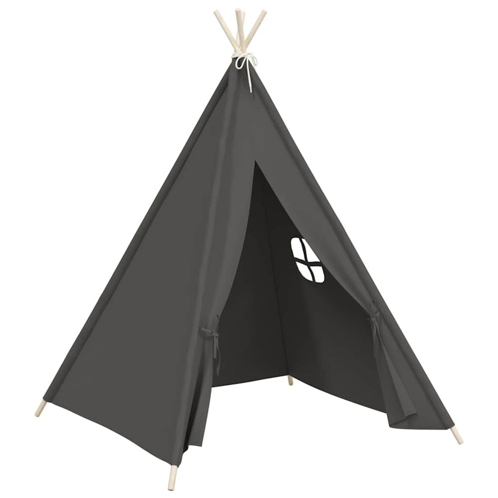 Tente tipi d'enfants avec sac peau de pêche gris 120x120x150 cm