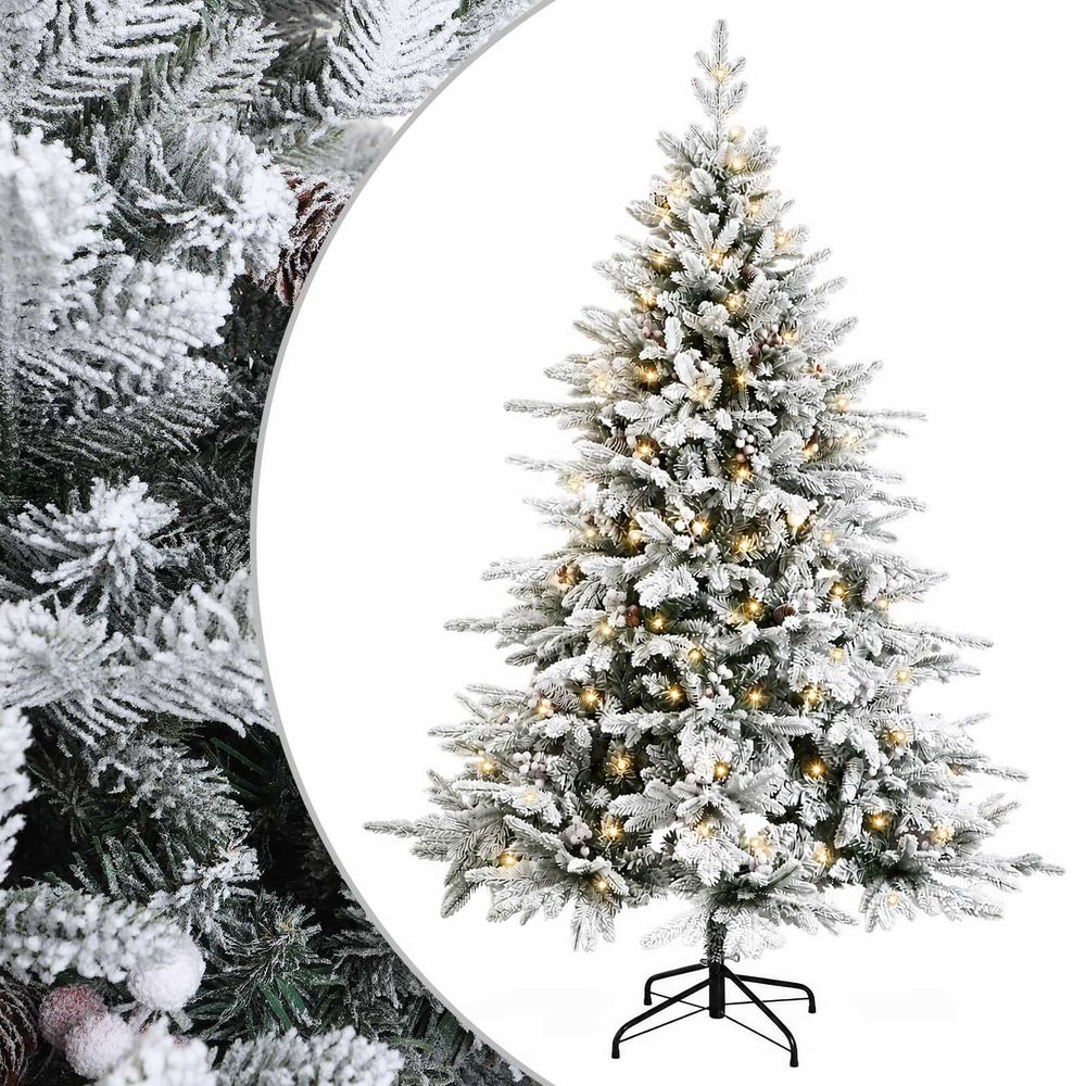 Sapin de noël artificiel à branches articulées 120 cm 150 led