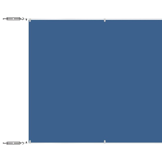 Auvent vertical bleu 100x600 cm tissu oxford