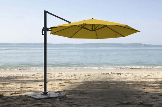 Parasol déporté rond mangue tobago éco jardiline ø3 m