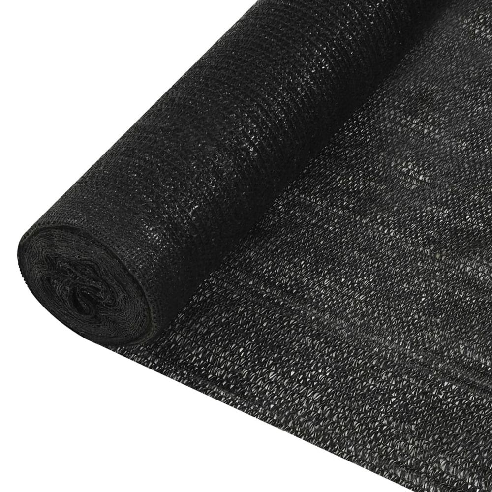 Filet brise-vue noir 1,8x10 m pehd 195 g/m²