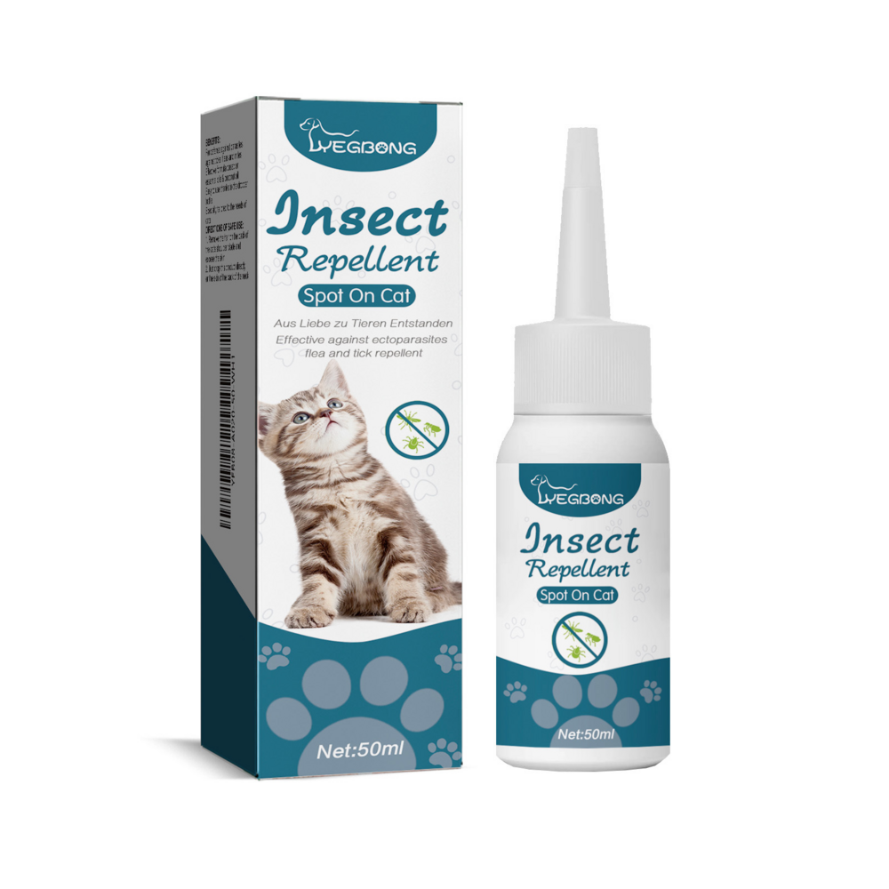 Agent anti-puces et tiques pour animaux de compagnie, 50 ml - dtopbuyage