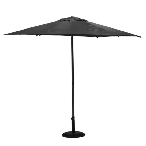 Parasol droit rond soya ardoise