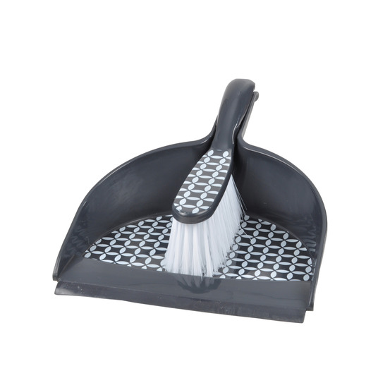 Pelle avec rebord en gomme et balayette geoflower