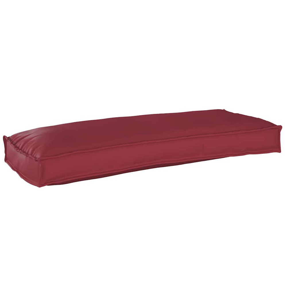 Coussin pour banc de palette bordeaux 100 x 40 x 8 cm