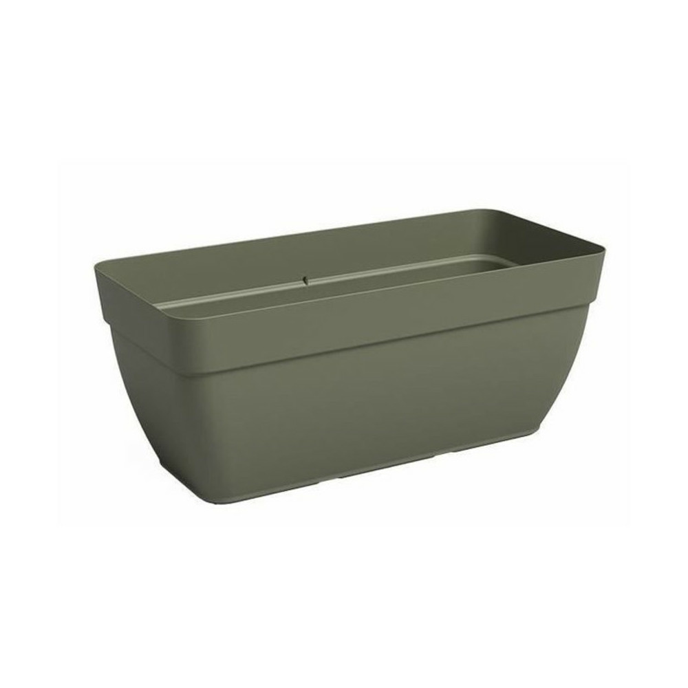 Jardiniere - plastique - vert sec - rectangulaire - l57,9 x p37 x h33,5cm - artevasi